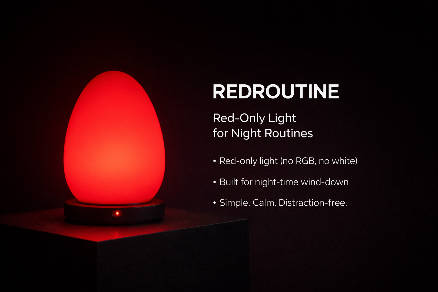 RedRoutine™ Red Sleep Lamp